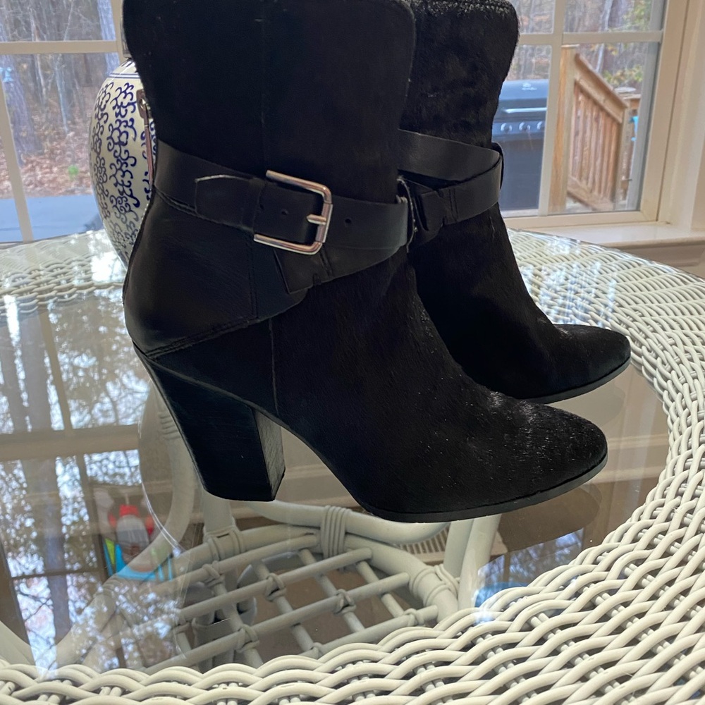Donald Pliner pony hair boots